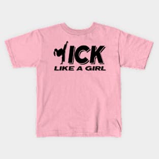 Kick Like A Girl Kids T-Shirt